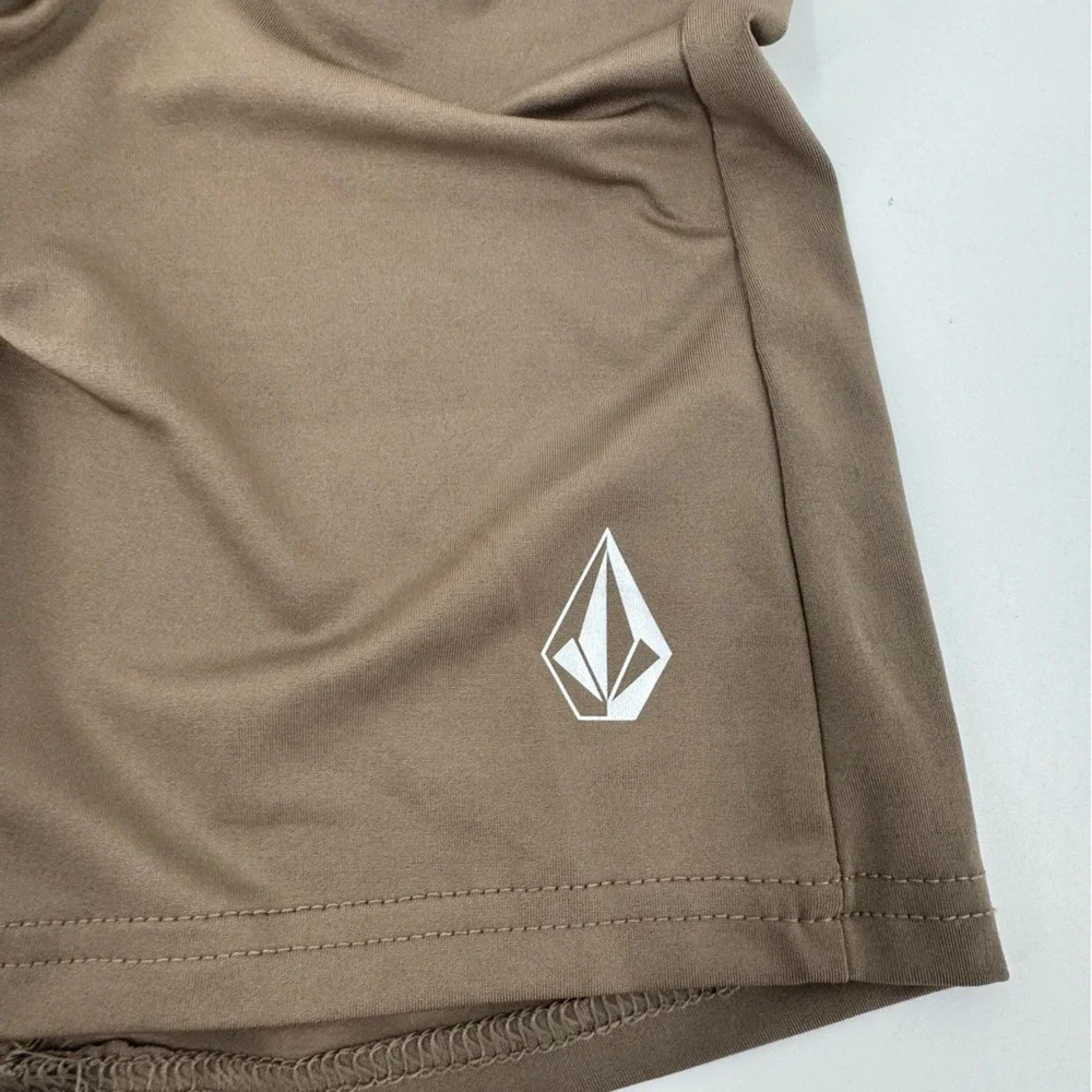 Volcom Tan‎ Boxer Briefs with Green Waistband